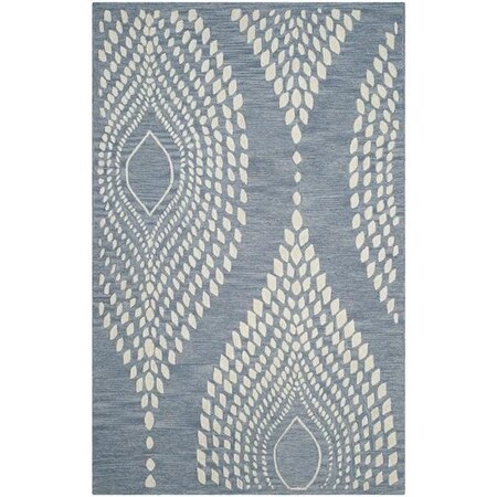 Safavieh Bella Round RugBlue & Ivory 5 x 5 ft. BEL126A-5R